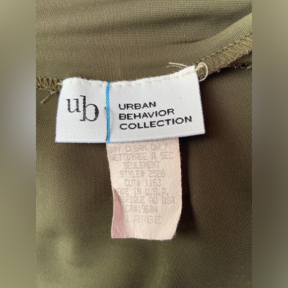 Y2K Army Green Cowl Neck Tank Top - Picture 9 of 9